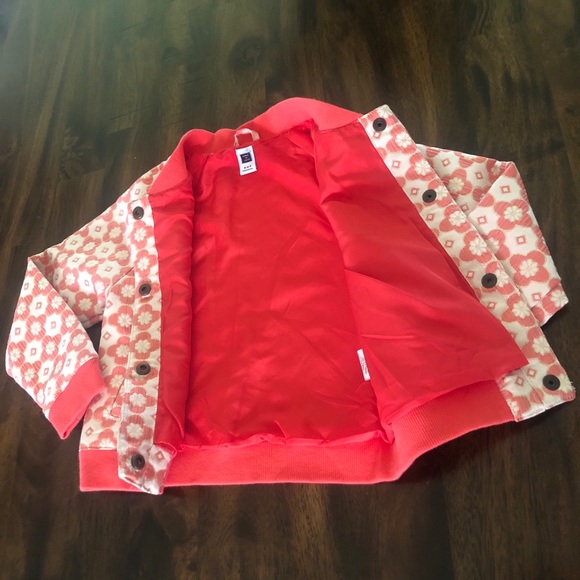 Janie and Jack Floral Bomber Jacket - Picture 2 of 4